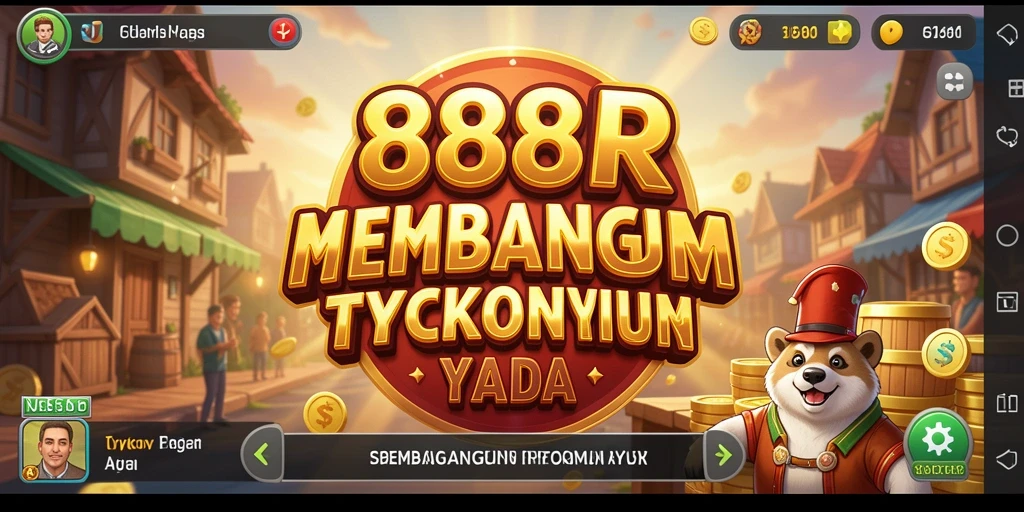 Gameplay 888R menantang dalam membangun bisnis Tycoon.