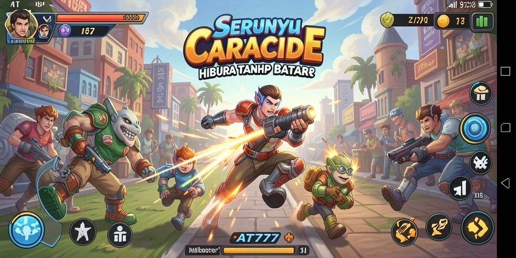 Tangkapan layar gameplay AT777 yang menampilkan aksi seru dalam game Arcade.