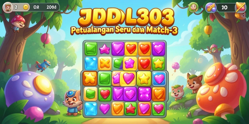 Tampilan menawan dari gameplay JUDOL303 yang penuh warna.